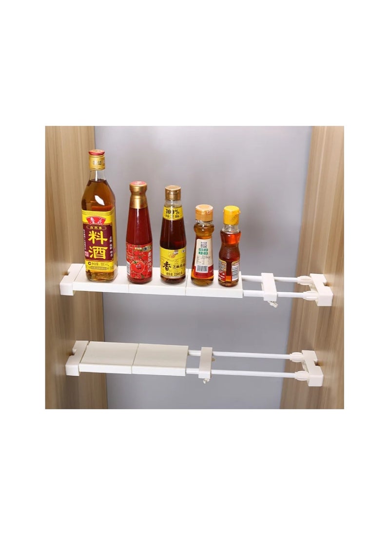 Generic - Expandable Closet Tension Shelf DIY Divider Separator Adjustable Storage Rack Wall mounted storage rack - Image 1