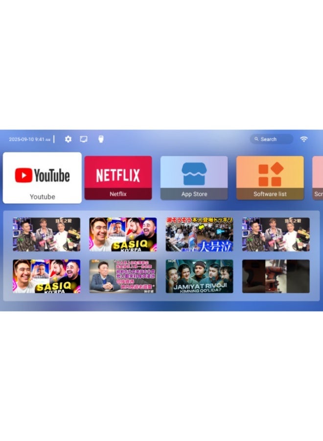 جهاز عرض صغير S40 Pro بدقة 4K، يدعم شبكة واي فاي 5G، يعمل بنظام أندرويد 14، جهاز عرض ذكي محمول، تصحيح أفقي تلقائي، قابل للدوران 180 درجة، مناسب للمسرح المنزلي، دقة Full HD، للاستخدام الداخلي والخارجي. - Image 3