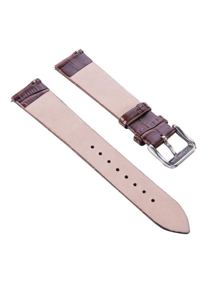 NIBEMINENT Bamboo Leather Strap For Huawei TalkBand B5 Coffee  - Image 2