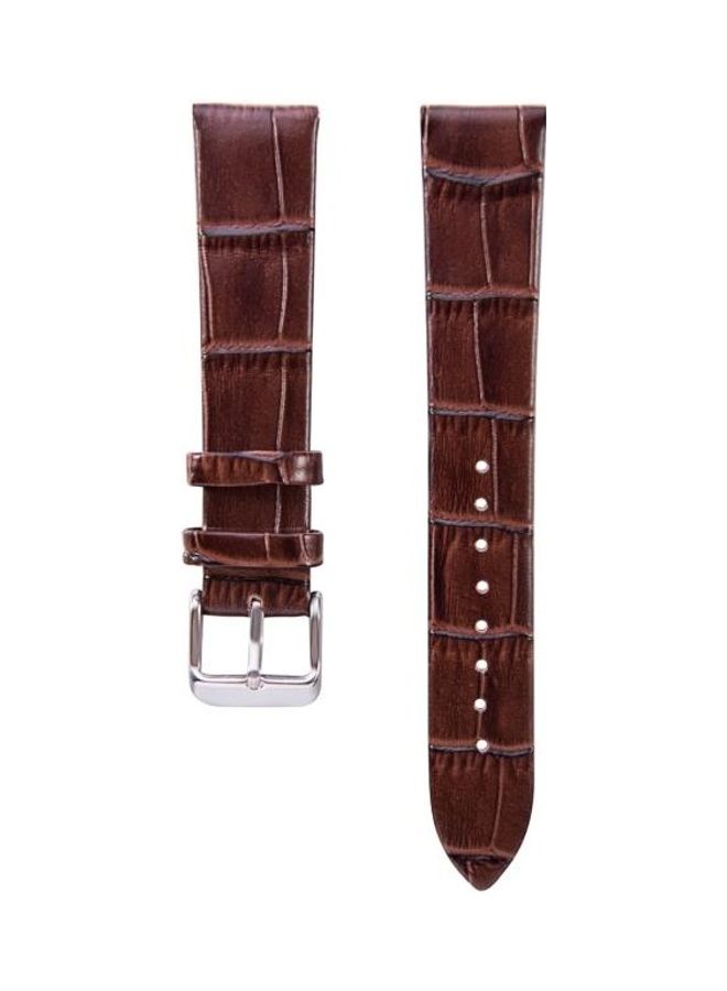 NIBEMINENT Bamboo Leather Strap For Huawei TalkBand B5 Coffee  - Image 1