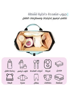 QSHOP Imported Baby Diaper Bag Backpack Comfortable Back Pack Cartoon Multifunctional Large Capacity for Parents Traveling Stylish and Practical  - Image 2