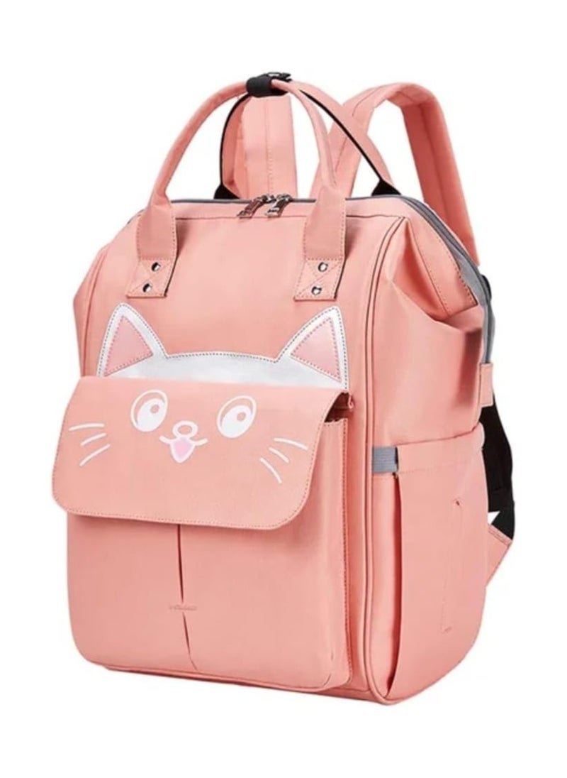 QSHOP Imported Baby Diaper Bag Backpack Comfortable Back Pack Cartoon Multifunctional Large Capacity for Parents Traveling Stylish and Practical  - Image 1