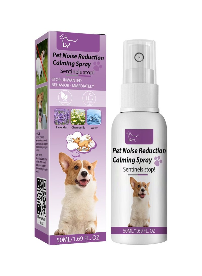 SYOSI Pet Noise Reduction Spray to Calm Prevent Stress And Reduce for Furniture Scratching, DiggingBiting, Calming Relax Anxious Dog Other Problematic Behaviors - Image 1