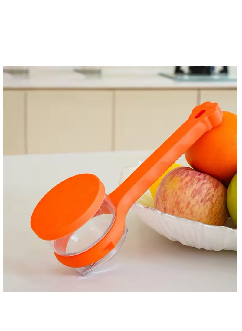 BLUE CORAL Multifunctional Peeling Knife With Storage Box Manual Apple Peeling Cutter Portable Veggie Potatoes Peelers Kitchen Accessories (1-Pack Orange)  - Image 3