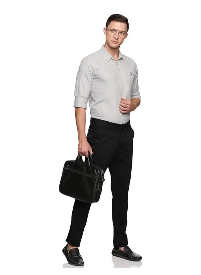 Men's Button Down Shirt | Casual Slim Fit Shirt | Long Sleeve Oxford Shirts For Men | Smart Fit Cuff -Ash Grey image 4