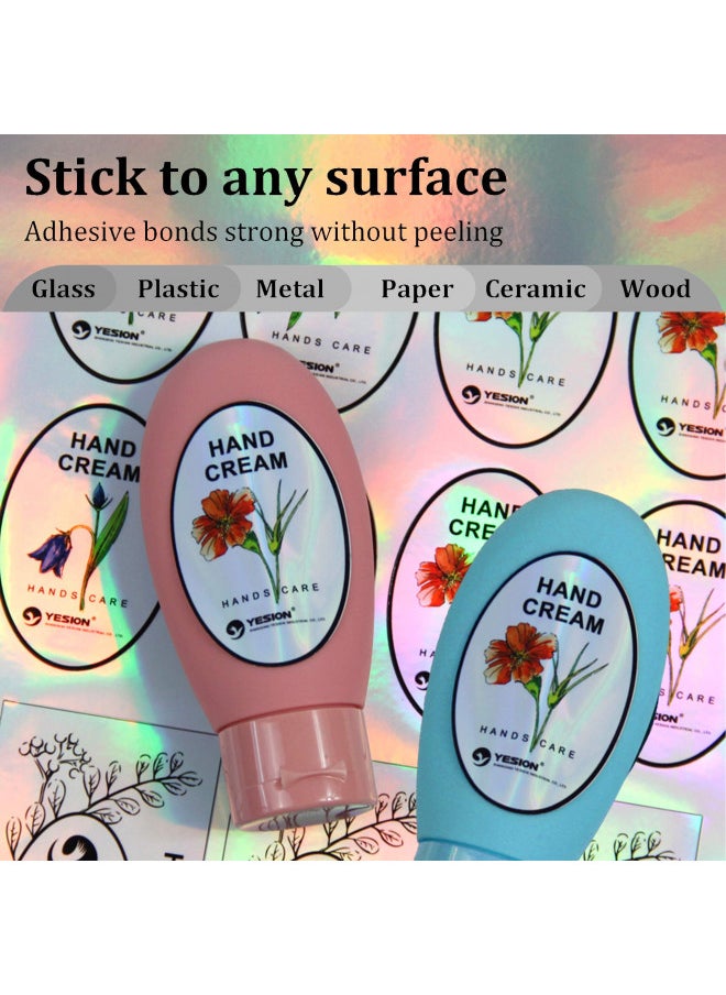 MECOLOUR MECOLOUR Holographic Sticker Paper 8.5'' 11'' Printable Premium Rainbow Vinyl, Waterproof, Dries Quickly Vivid Colors, Holds Ink Well- Tear Resistant -for Inkjet Printer 20 SHEETS  - Image 4