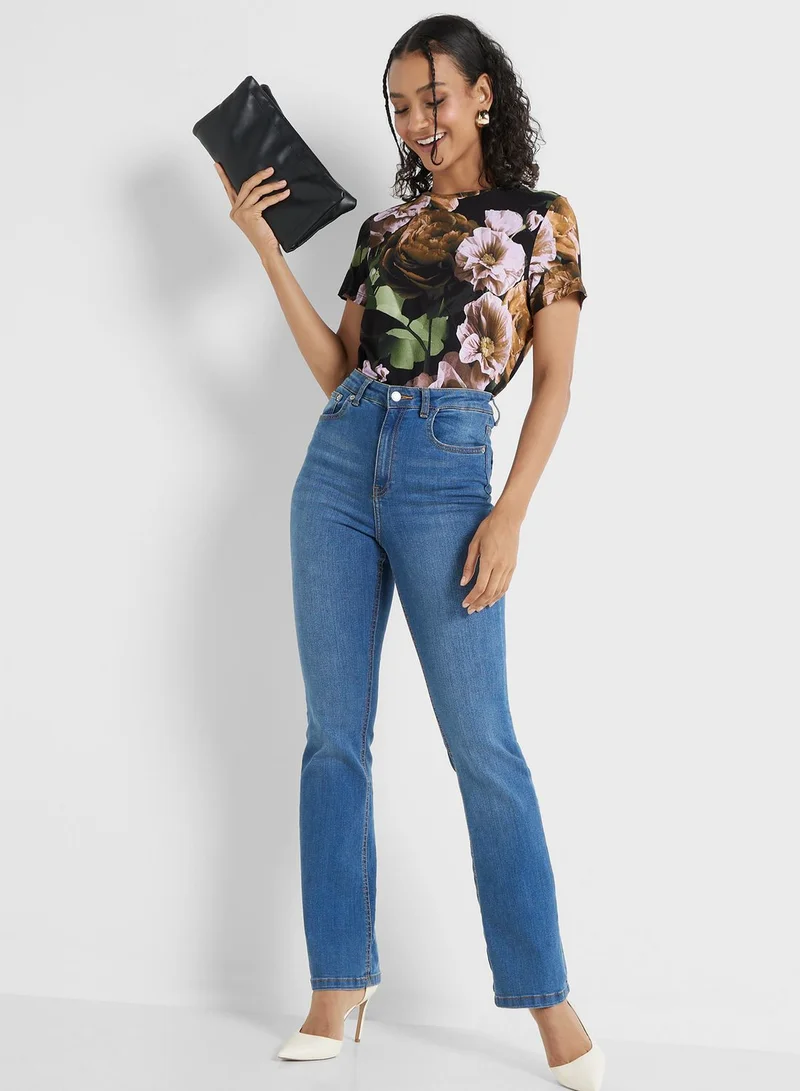 Ted Baker Crew Neck Printed T-Shirt