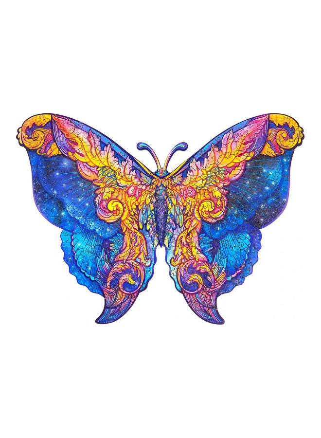 NIBEMINENT 124-Piece Animal Shaped Wooden Jigsaw Puzzle - Image 1