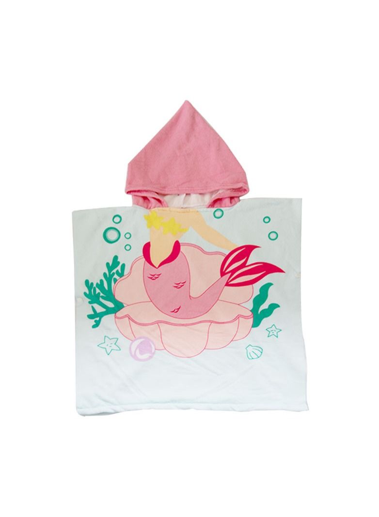 Loquat Cartoon Printed With Hood Fine Fiber Cloaks Bath Towels