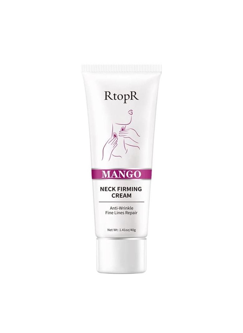 RtopR - Mango Neck Firming Rejuvenation Cream 40g Replenish Water & Reduce Fine Lines Moisture Balance & Neck Improvement Beauty Neck Cream For Neck & Decollate - Image 1