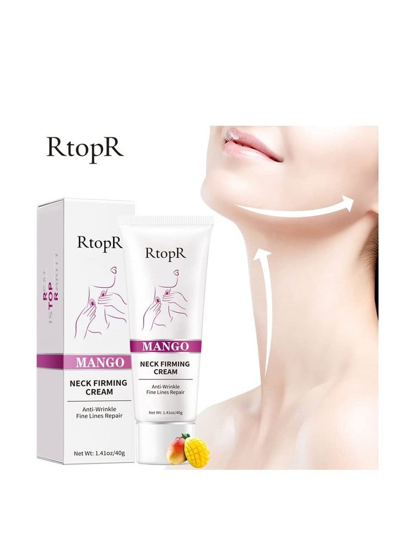 RtopR - Mango Neck Firming Rejuvenation Cream 40g Replenish Water & Reduce Fine Lines Moisture Balance & Neck Improvement Beauty Neck Cream For Neck & Decollate - Image 1