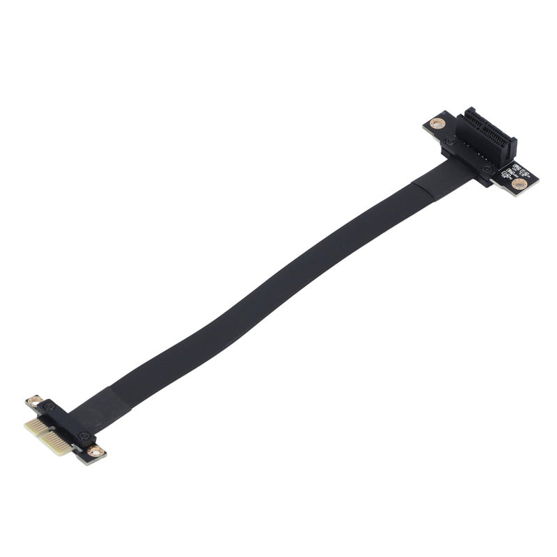 كابل تمديد PCIE 3.0 بزاوية 90 درجة 8 جيجابت في الثانية بطول 20 سم - كابل تمديد PCIE 3.0 من 1X إلى 1X لبطاقة الرسومات وبطاقة الصوت وبطاقات المصفوفة - Image 1