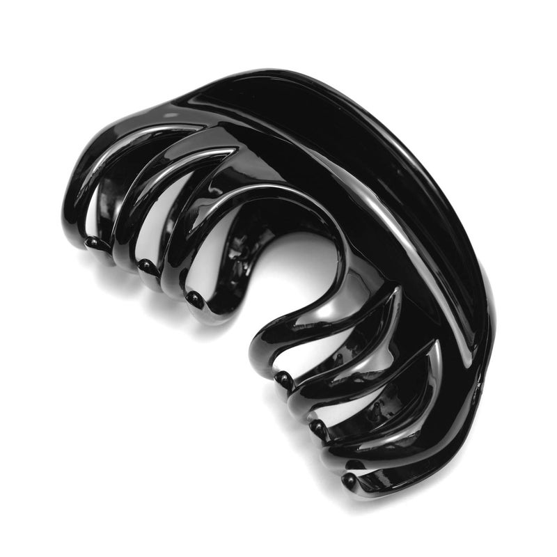 Hair Claw for Women 4 Inch Pretty Hair Clip Hair Grip for Thick Hair Black