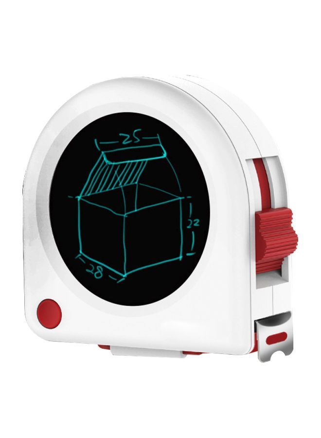 NIBEMINENT Tape Measure With LCD Writing Board White 68x30x70millimeter  - Image 1