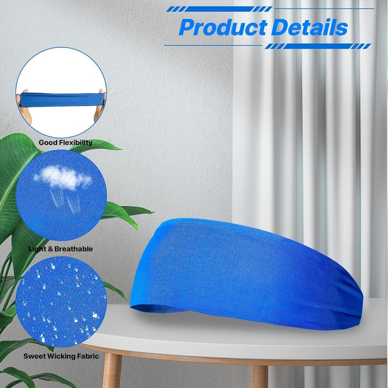 HZYH 4 Pcs Boys Headbands, Athletic Sweatbands, Lightweight & Breathable for  Sports - Image 4