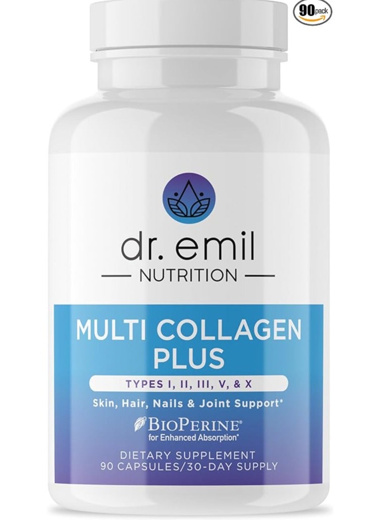 دي آر اميل نيوترشن كولاجين متعدد الأنواع (I، II، III، V، X) 90 كبسولة - Image 2