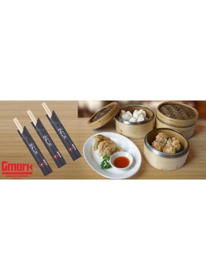 Gmark Disposable Chopsticks Pack of 100 Pair, 9 Japanese Style Sleeved Sushi Chopsticks by GM1038 - Image 4