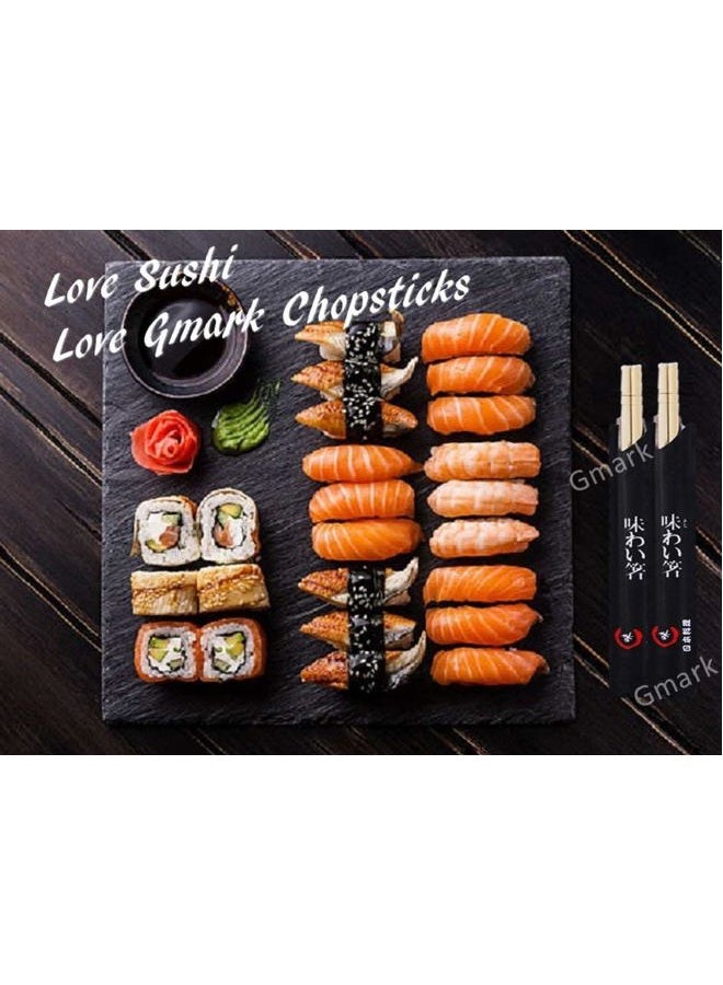 Gmark Disposable Chopsticks Pack of 100 Pair, 9 Japanese Style Sleeved Sushi Chopsticks by GM1038 - Image 5