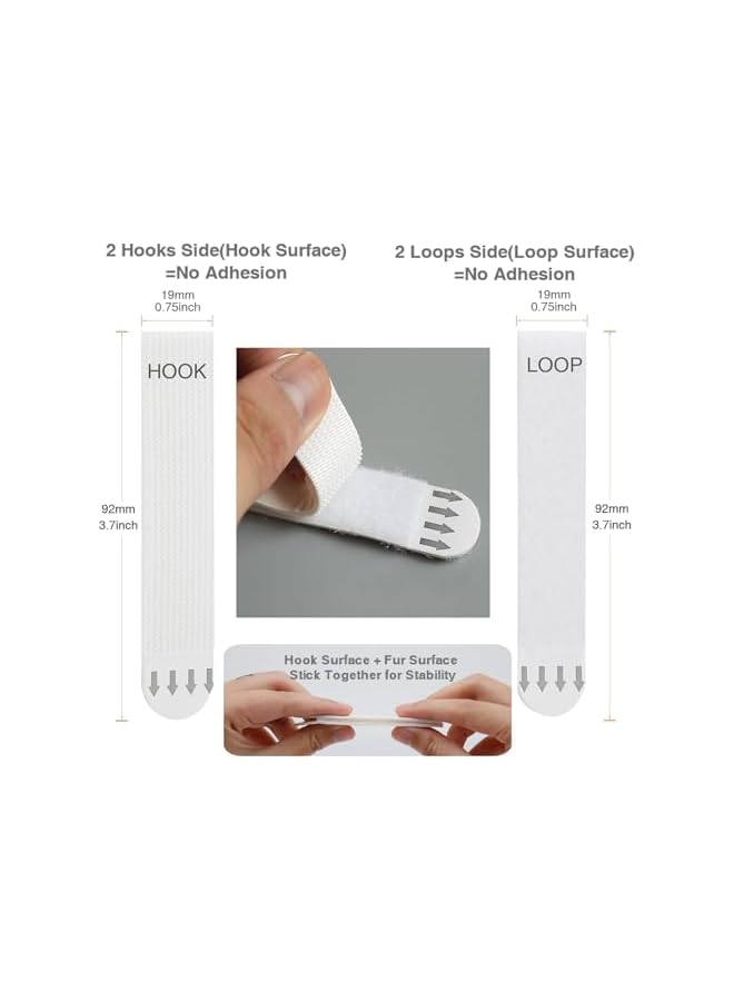 PROMASS promass 48 Strips Large Picture Hanging Strips, Heavy Duty, Removable Hook and Loop Tapes, Adhesive Picture Hanging Strips for Walls,Refillable Poster Strips for Picture Frame Mounting Strips (48 PCS)  - Image 2
