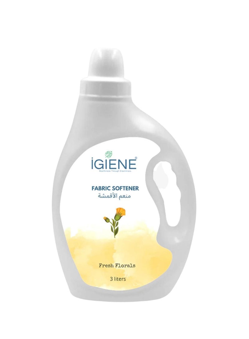 IGIENE منعم الأقمشة - زهور منعشة 3 لتر