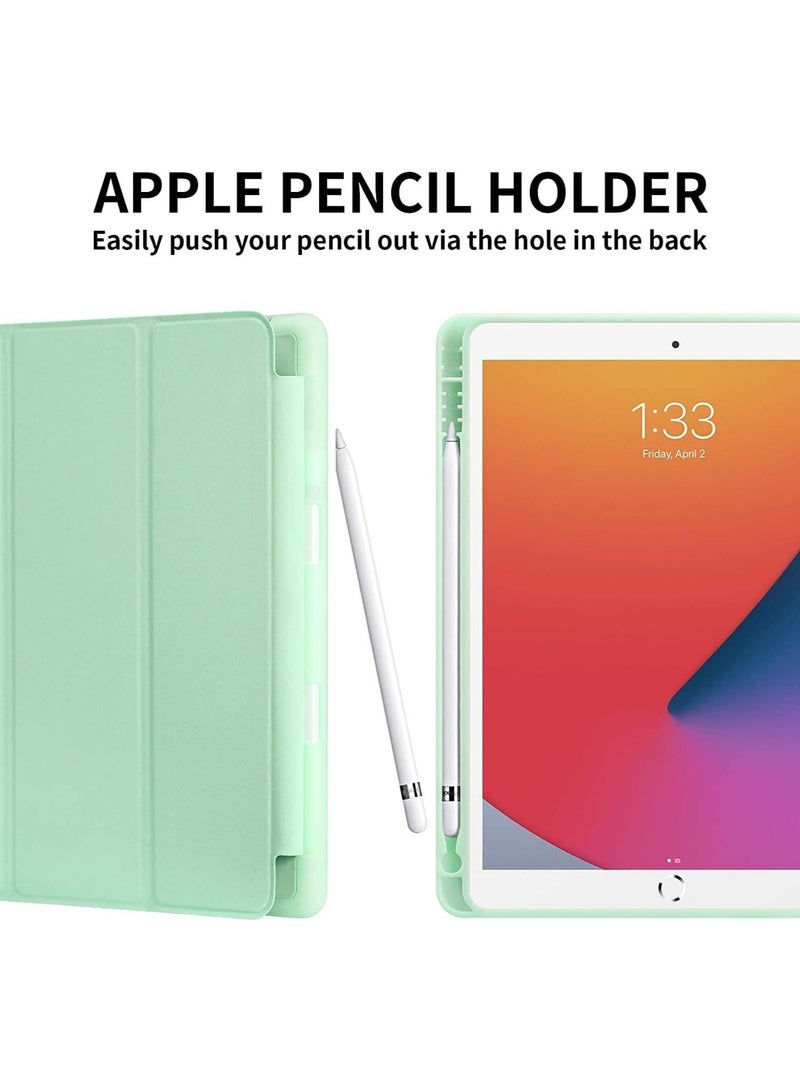 ELTRAZONE iPad 9th/8th/7th Generation case (2021/2020/2019) iPad 10.2-Inch Case with Pencil Holder [Sleep/Wake] Slim Soft TPU Back Smart Magnetic Stand Protective Cover Cases - Image 2