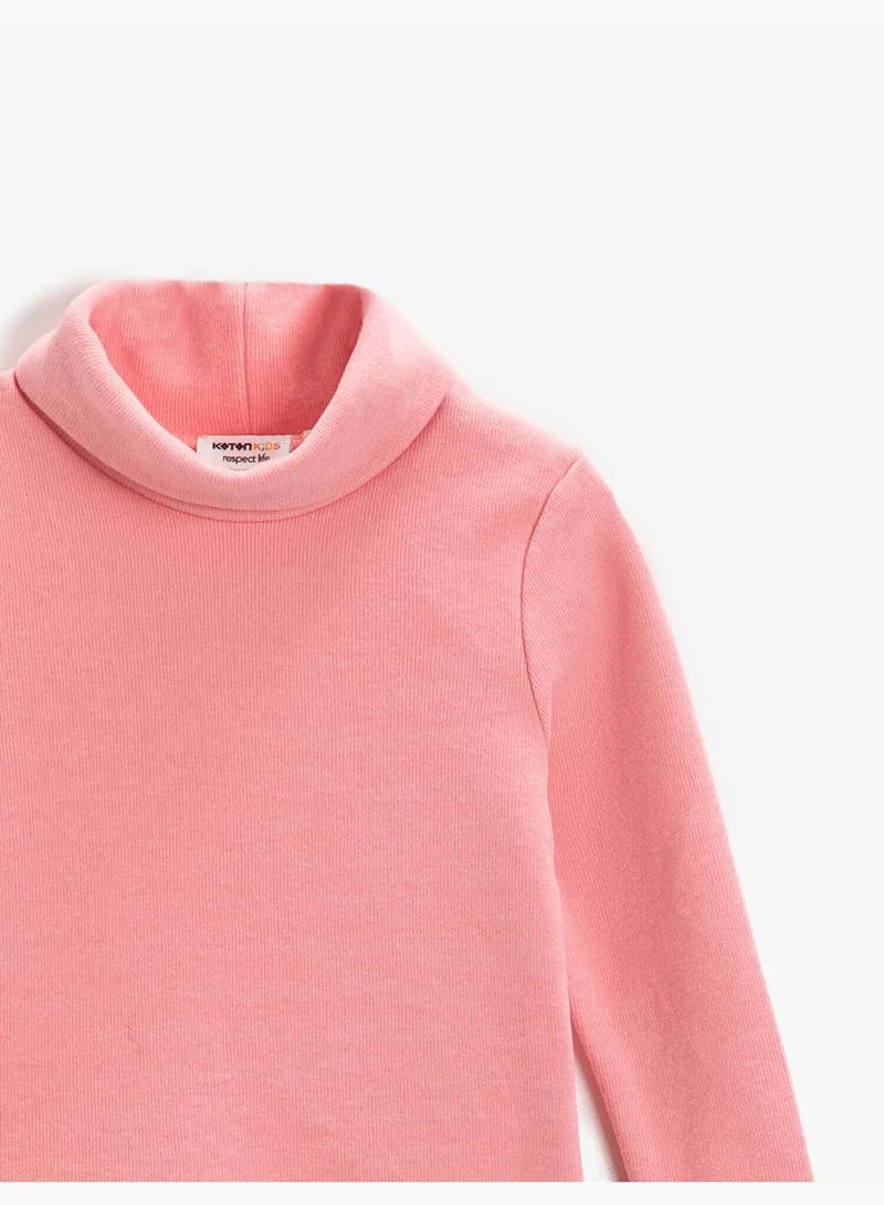KOTON Basic Turtleneck T-Shirt Long Sleeve