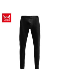 Generic Mens Thermal Tights Bullet Separation Warm Autumn Winter Stretch Black  - Image 1