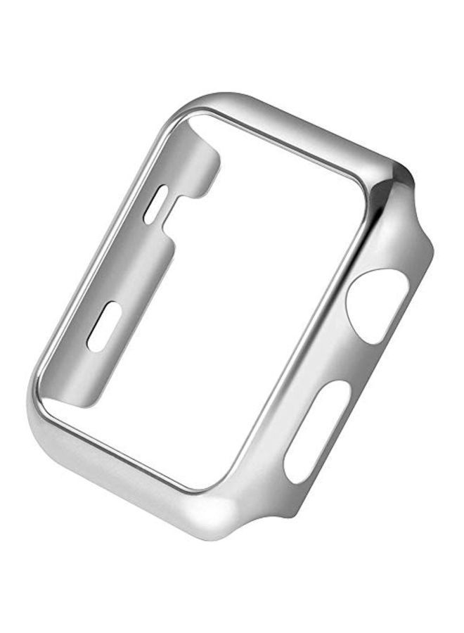 NIBEMINENT Electroplated Case Cover For Apple Watch Series 2 Silver - Image 2