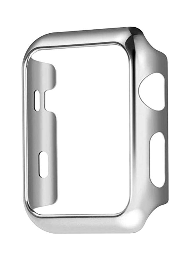 NIBEMINENT Electroplated Case Cover For Apple Watch Series 2 Silver - Image 1