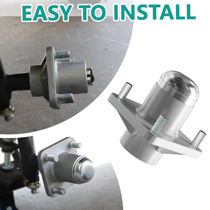 Drive-up Club Car DS Front Hub Assembly, Golf Cart Front Wheel Hub with Bearings Seals Kit for Club Car DS 1981-2003 Gas and Electric Golf Carts, OEM 1011892 - Image 4