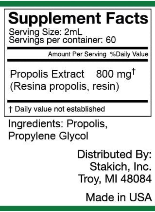 Stakich Propolis Extract (4 Ounce Alcohol Free) - Image 2