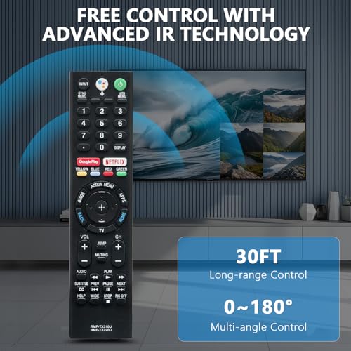 Beyution RMF-TX310U RMF-TX220U Voice Remote Control Fit for for Sony Bravia TV XBR-55A9F XBR-65A9F XBR-75X850F XBR-55A8F XBR-65A8F XBR-75Z9F XBR-65Z9F XBR-65X800G XBR-55X900F XBR-49X900F XBR-55X800G - Image 3