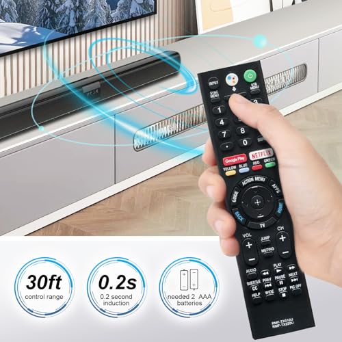 Beyution RMF-TX310U RMF-TX220U Voice Remote Control Fit for for Sony Bravia TV XBR-55A9F XBR-65A9F XBR-75X850F XBR-55A8F XBR-65A8F XBR-75Z9F XBR-65Z9F XBR-65X800G XBR-55X900F XBR-49X900F XBR-55X800G - Image 5