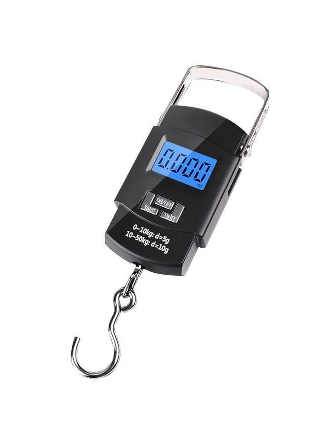 LCD Digital Hanging Luggage Weighing Scale Black-Luggage Scale Many Ways of use, Accurate Numbers,The Perfect Multifunctional Scale - Image 1