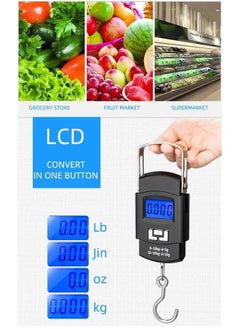 LCD Digital Hanging Luggage Weighing Scale Black-Luggage Scale Many Ways of use, Accurate Numbers,The Perfect Multifunctional Scale - pzsku/Z480C328FF5B48BEDAC0FZ/45/_/1731228571/eff1015f-c345-4930-ab4e-d628af981b9e