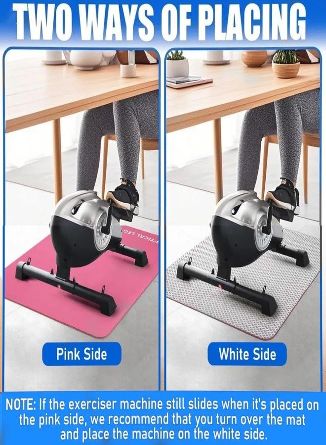Damsale 6mm Thick Non-Slip Exercise Mat - Protects Hardwood Floors 2X Better Than 3mm Mats, Noise-Reducing Equipment Pad for Elliptical Desk Bike Pedal Exerciser - Image 4
