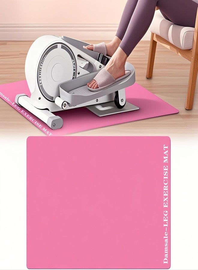 Damsale 6mm Thick Non-Slip Exercise Mat - Protects Hardwood Floors 2X Better Than 3mm Mats, Noise-Reducing Equipment Pad for Elliptical Desk Bike Pedal Exerciser - Image 1