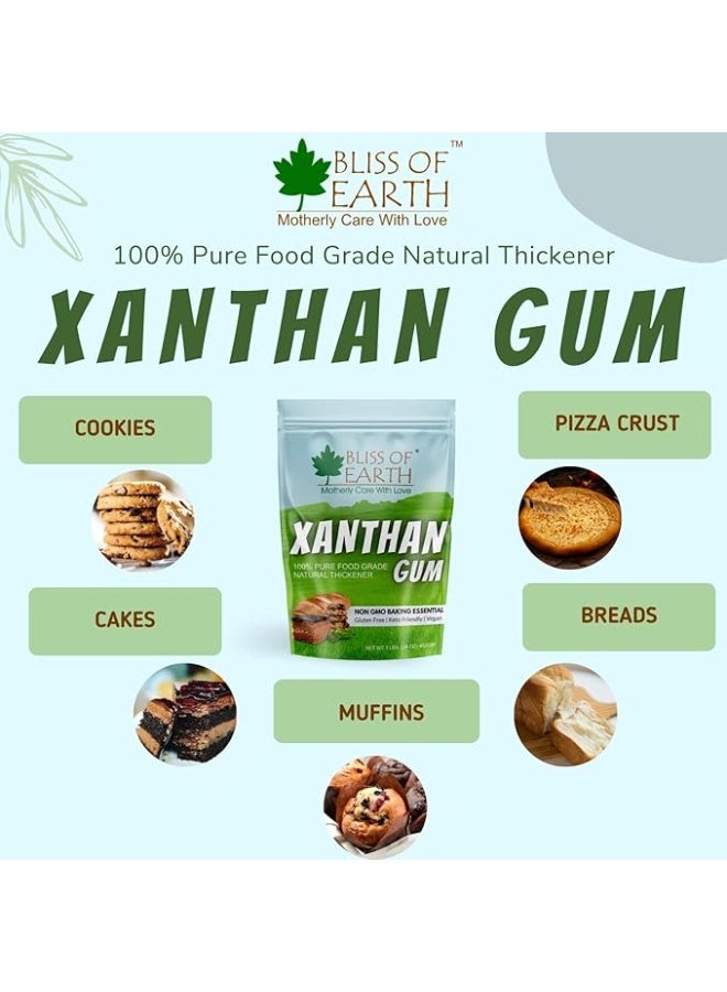 BLISS OF EARTH Xanthan Gum 453g Pack of 3 Natural Food Grade Thickener and Stabilizer - Image 2