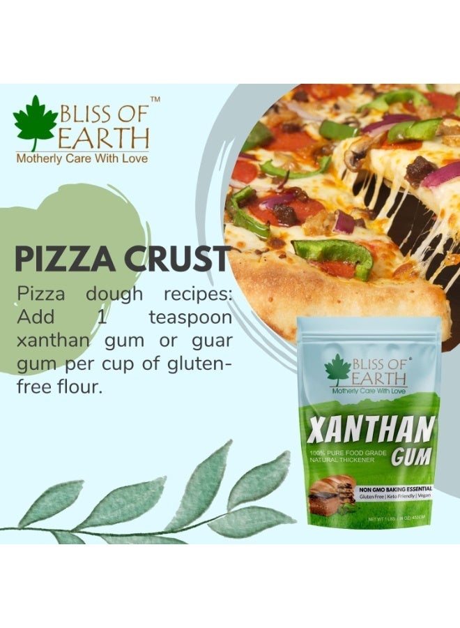 Bliss of Earth Xanthan Gum 453g(Pack of 3) | Ultra Strong Food Grade Thickener Powder | Gluten Free Baking Essential | Keto Vegan Stabilizer | Instant Sauce, Dressing, Ice Cream Texture Enhancer | High Performance Binder - Image 3