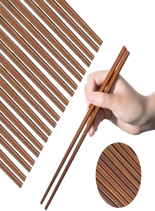 Craftware Reusable Non-Slip Chopsticks for Sushi, Noodles, Fried Rice (Brown) - Image 1