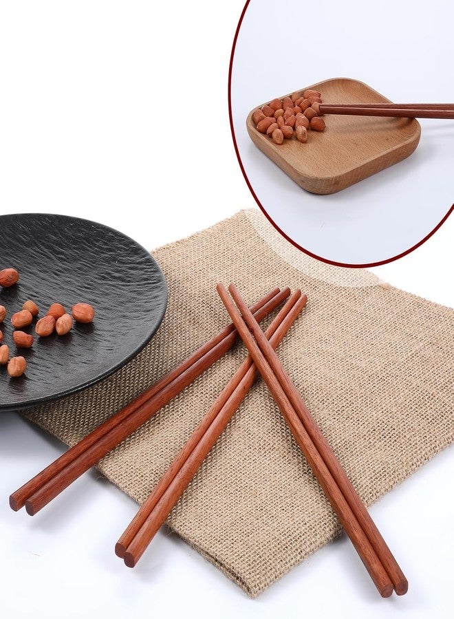 Craftware Reusable Non-Slip Chopsticks for Sushi, Noodles, Fried Rice (Brown) - Image 2