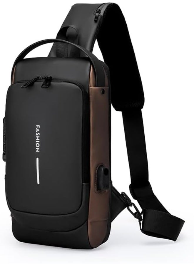 FASHION Crossbody Bag Chest Shoulder Messenger-Waterproof-for Men - Image 1