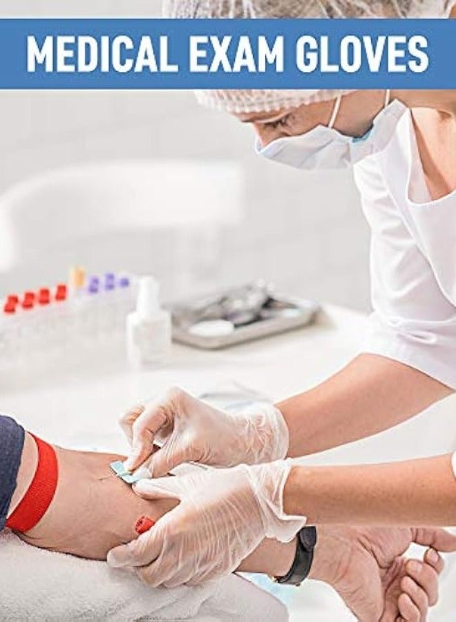 Halapack [50 PCS] Clear Disposable Large Vinyl Gloves - Powder-Free, Ideal for Painting, Coloring, and Medical Use - Image 2