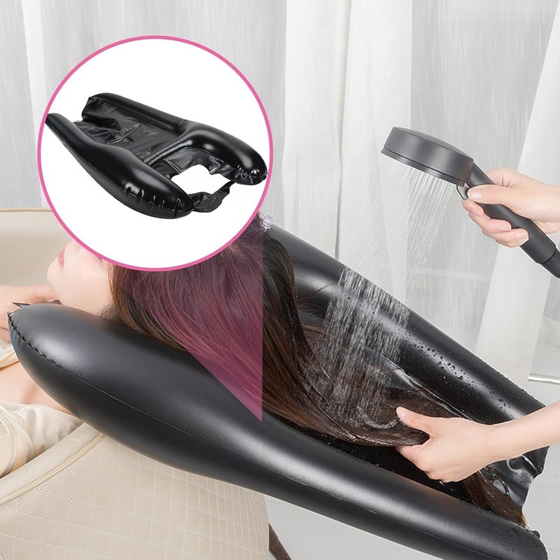 Luteti Inflatable Hair Washing Basin Inflatable Hair Wash Basin for Home Caregivers|Health & Beauty | Salon & Spa Equipment |1 Inflatable Shampoo Basin - Image 5