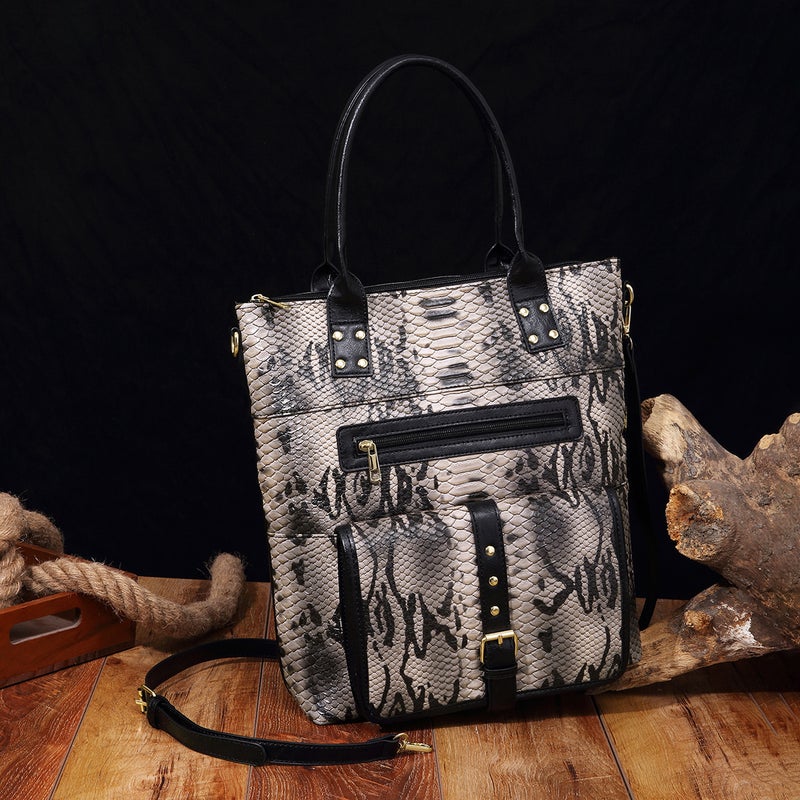 Retro New Tote Snake Shoulder Handbag Aztec For Independent Station Tk - Image 4