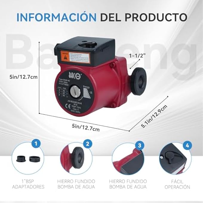 CIRCULATOR HEATER CIRCULATOR BOILER 25/60-130 220V/50HZ - Image 3