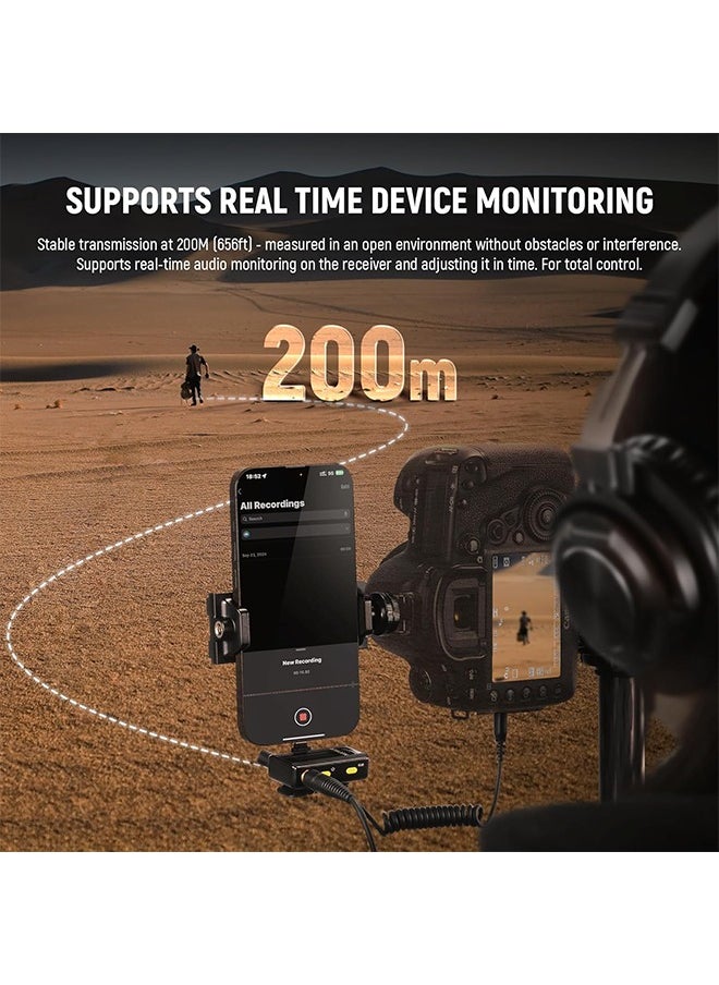 Neewer - Neewer CM28 Wireless Lavalier Microphone System with Charging Case Noise Canceling 4GB Storage 9Hrs Recording 48KHz 16 Bit Uncompressed Audio Lapel Mic Compatible with iPhone iPad Android PC Camera - Image 1