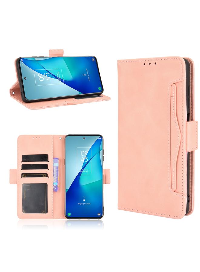 erorex Case For TCL 20 5G / 20S Skin Feel Calf Pattern Horizontal Flip Leather Case with Holder & Card Slots & Photo Frame - Image 1