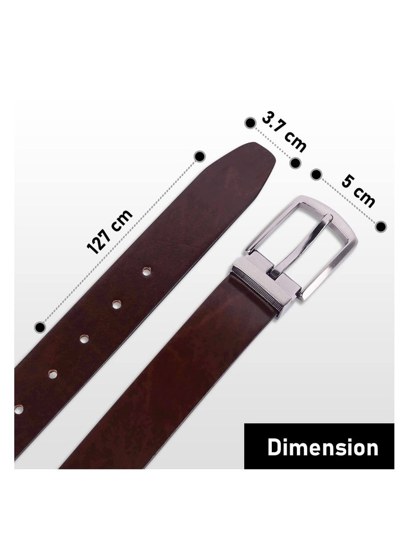 HAMMONDS FLYCATCHER Wallet and Belt Set with Ball Pen | 5 ATM Credit/Debit Card Slots | Fits Waist 28-46 | Ramadan, Eid, Birthday Gift | Redwood Brown - Image 4
