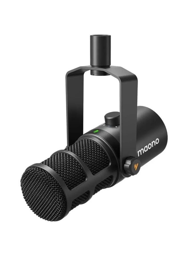 MAONO PD400X Professional USB/XLR Dynamic Microphone for Podcasting, Voice Over, Streaming & Content Creation | Studio-Quality Cardioid Mic with 3-in-1 Smart Knob, Real-Time Monitoring & Tap-to-Mute Function | Premium Metal Build for Professional Recording | Black - Image 1